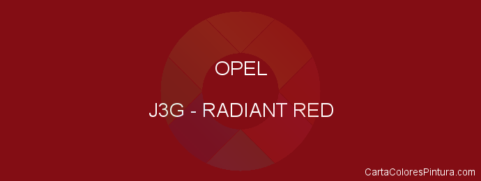 Pintura Opel J3G Radiant Red