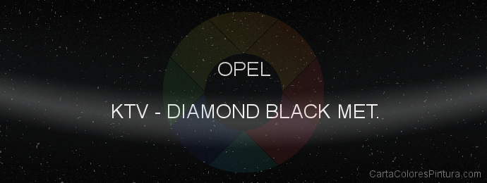 Pintura Opel KTV Diamond Black Met.