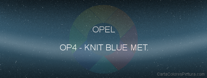 Pintura Opel OP4 Knit Blue Met.