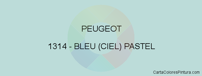 Pintura Peugeot 1314 Bleu (ciel) Pastel