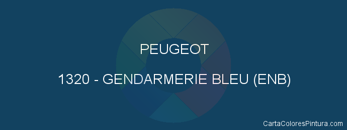 Pintura Peugeot 1320 Gendarmerie Bleu (enb)