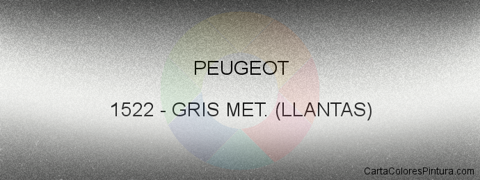 Pintura Peugeot 1522 Gris Met. (llantas)