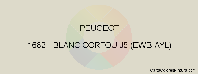 Pintura Peugeot 1682 Blanc Corfou J5 (ewb-ayl)