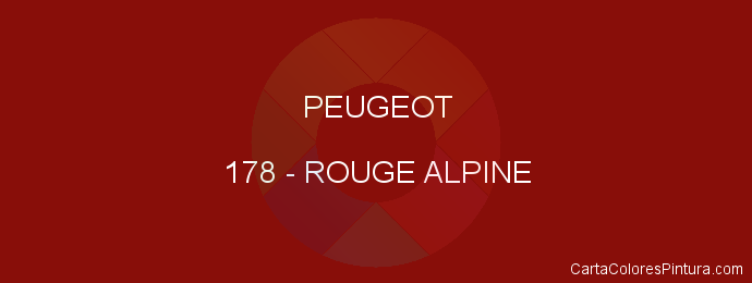 Pintura Peugeot 178 Rouge Alpine