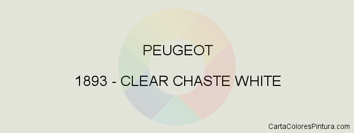 Pintura Peugeot 1893 Clear Chaste White