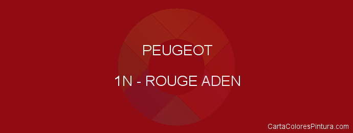 Pintura Peugeot 1N Rouge Aden