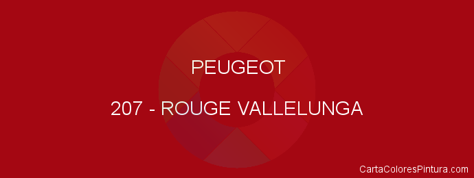 Pintura Peugeot 207 Rouge Vallelunga