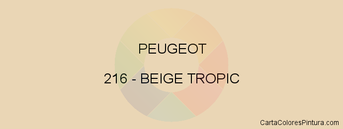 Pintura Peugeot 216 Beige Tropic