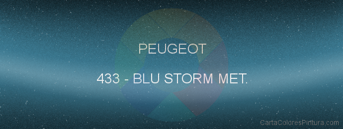 Pintura Peugeot 433 Blu Storm Met.
