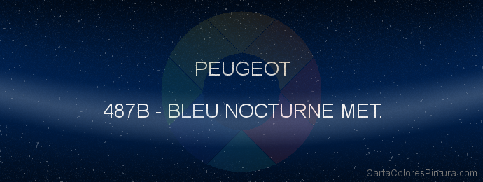 Pintura Peugeot 487B Bleu Nocturne Met.