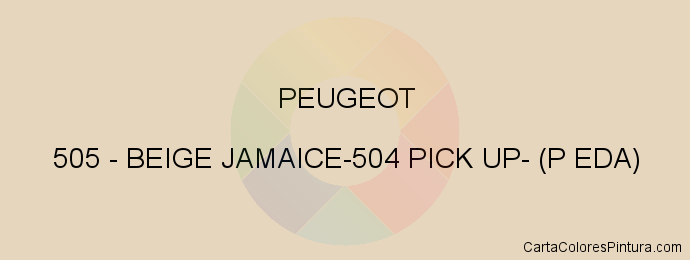 Pintura Peugeot 505 Beige Jamaice-504 Pick Up- (p Eda)