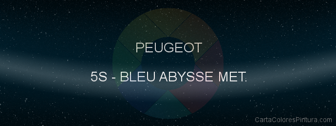 Pintura Peugeot 5S Bleu Abysse Met.