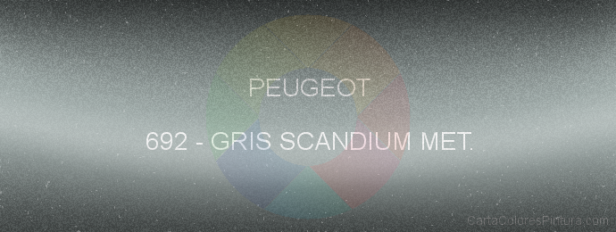 Pintura Peugeot 692 Gris Scandium Met.