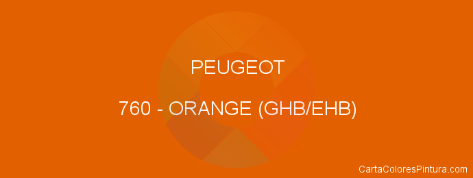 Pintura Peugeot 760 Orange (ghb/ehb)