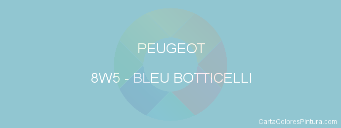 Pintura Peugeot 8W5 Bleu Botticelli