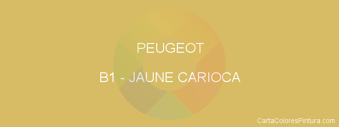 Pintura Peugeot B1 Jaune Carioca