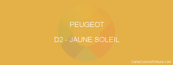 Pintura Peugeot D2 Jaune Soleil