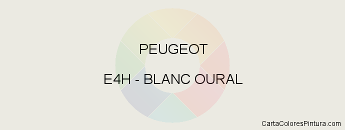 Pintura Peugeot E4H Blanc Oural