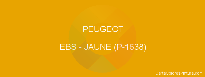 Pintura Peugeot EBS Jaune (p-1638)