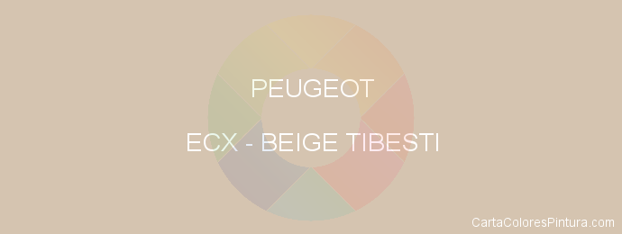 Pintura Peugeot ECX Beige Tibesti