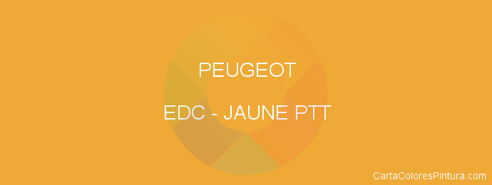 Pintura Peugeot EDC Jaune Ptt