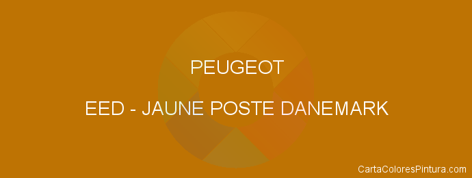 Pintura Peugeot EED Jaune Poste Danemark