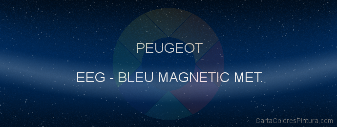 Pintura Peugeot EEG Bleu Magnetic Met.