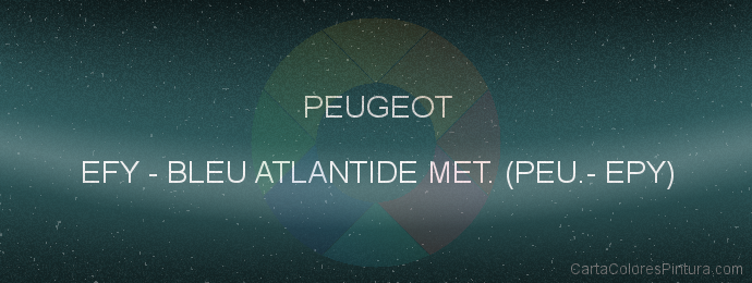 Pintura Peugeot EFY Bleu Atlantide Met. (peu.- Epy)