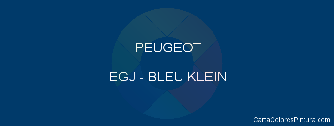 Pintura Peugeot EGJ Bleu Klein