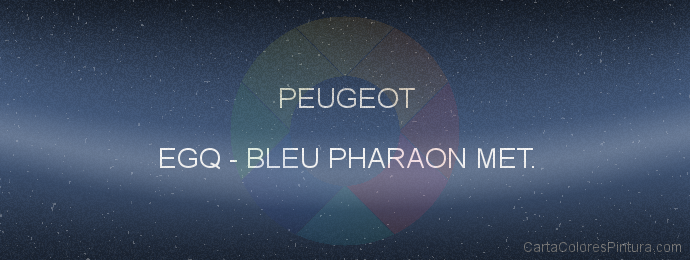 Pintura Peugeot EGQ Bleu Pharaon Met.