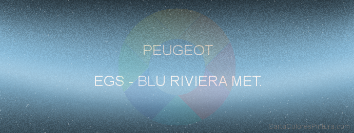 Pintura Peugeot EGS Blu Riviera Met.