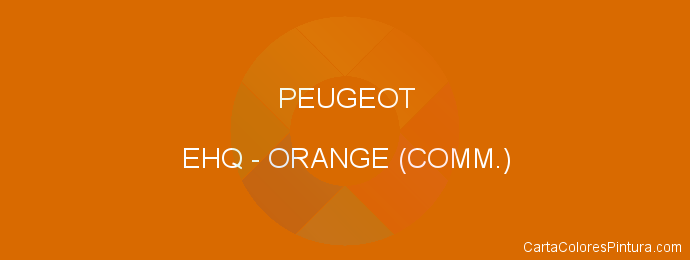 Pintura Peugeot EHQ Orange (comm.)