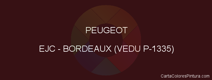 Pintura Peugeot EJC Bordeaux (vedu P-1335)