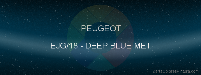 Pintura Peugeot EJG/18 Deep Blue Met.