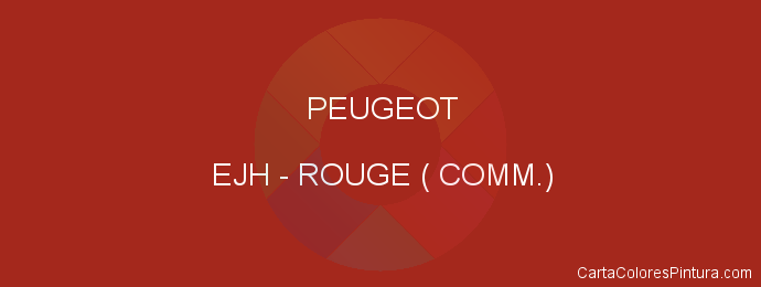 Pintura Peugeot EJH Rouge ( Comm.)