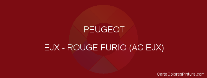 Pintura Peugeot EJX Rouge Furio (ac Ejx)