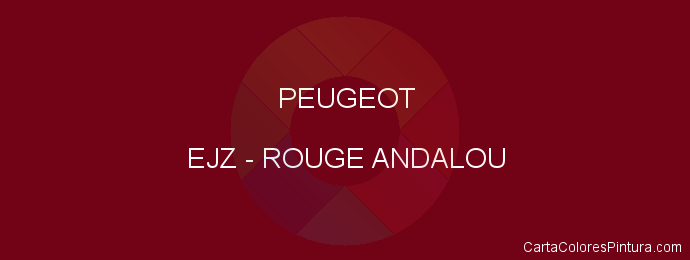 Pintura Peugeot EJZ Rouge Andalou
