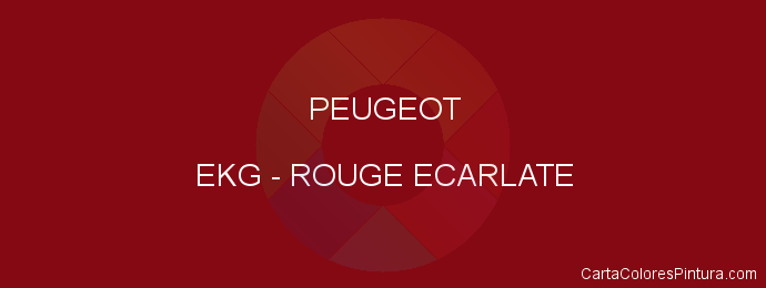 Pintura Peugeot EKG Rouge Ecarlate
