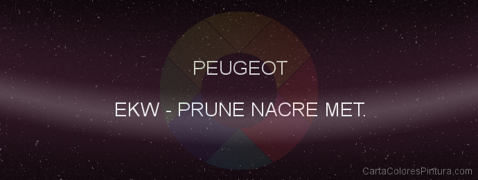 Pintura Peugeot EKW Prune Nacre Met.