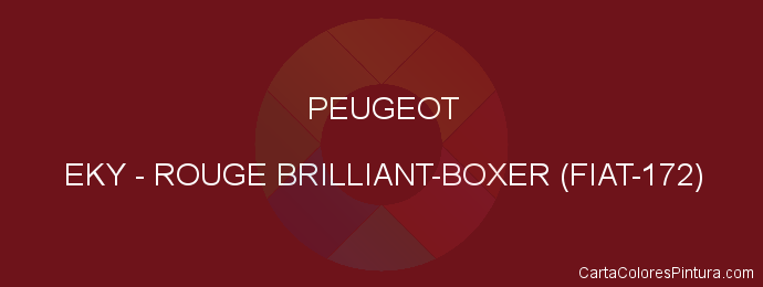 Pintura Peugeot EKY Rouge Brilliant-boxer (fiat-172)