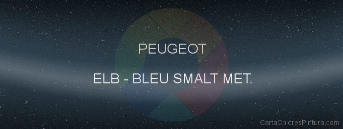 Pintura Peugeot ELB Bleu Smalt Met.