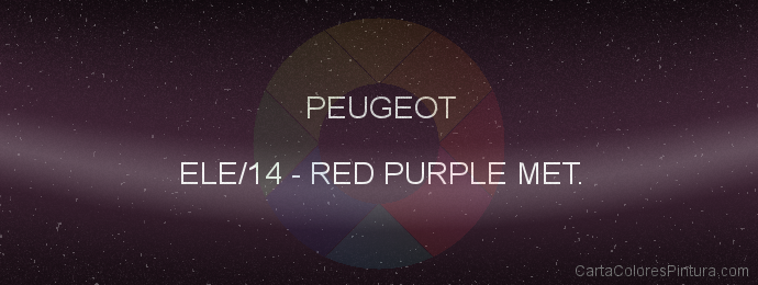 Pintura Peugeot ELE/14 Red Purple Met.