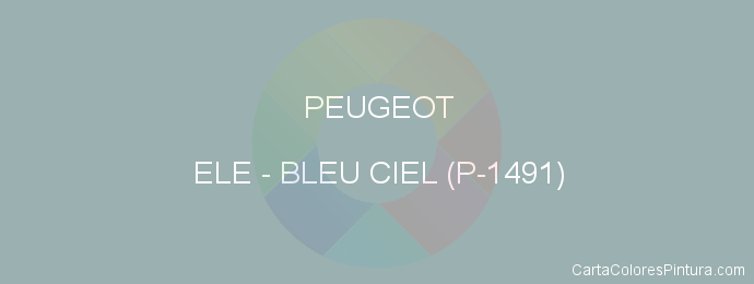 Pintura Peugeot ELE Bleu Ciel (p-1491)