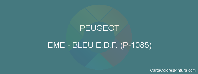 Pintura Peugeot EME Bleu E.d.f. (p-1085)