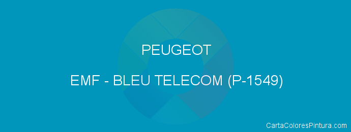 Pintura Peugeot EMF Bleu Telecom (p-1549)