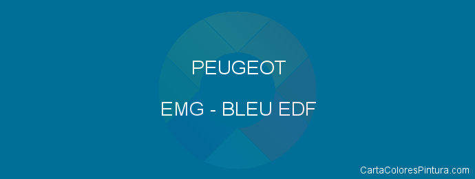 Pintura Peugeot EMG Bleu Edf