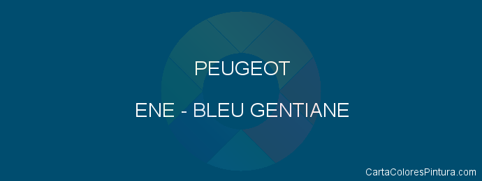 Pintura Peugeot ENE Bleu Gentiane
