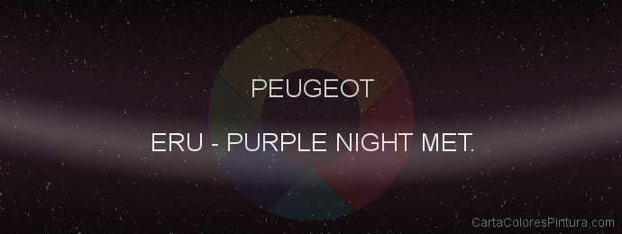 Pintura Peugeot ERU Purple Night Met.