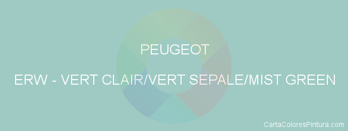 Pintura Peugeot ERW Vert Clair/vert Sepale/mist Green