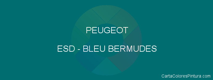 Pintura Peugeot ESD Bleu Bermudes
